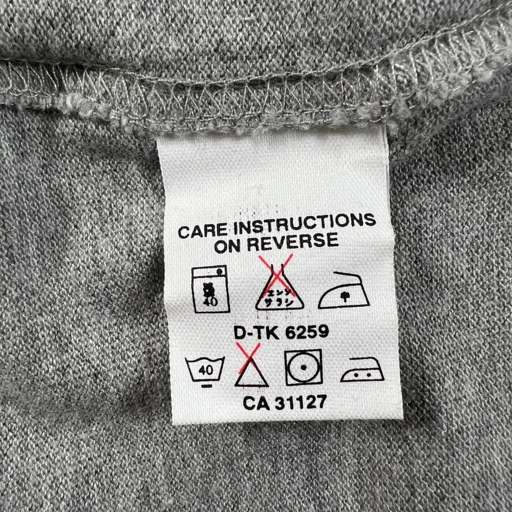 DKNY Polo Shirt Men's XL Grey Short Sleeve Tipped Collar Logo USA VTG NWT - Picture 8 of 12